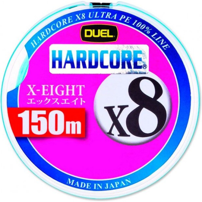 Шнур YO-ZURI PE HARDCORE X8 DUEL 1.5/0.209мм 13.5кг 150м white H3298-W
